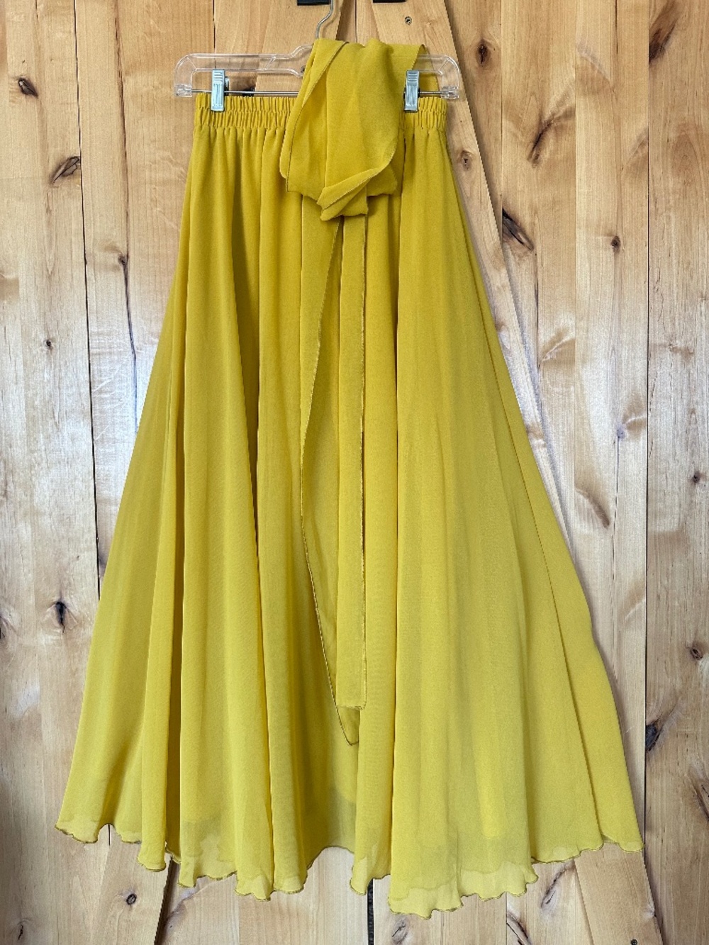 Golden yellow maxi skirt